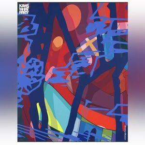 KAWS - WHAT PARTY Brooklyn Museum 2021 Exhibition Poster - SCORE YEARS-38x48 in.
